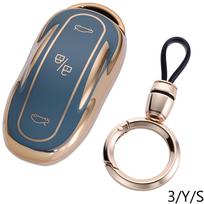 Protective Tpu Cover For Tesla Model Y/3/S/X Key Fob Accessories, Car Key Case Key Fob Cover Compatible With Tesla Model Y