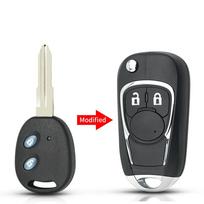 Dandkey Car Key For Chevrolet Aveo Lova Epica Sail Folding Flip Remote Key Case 2 Buttons Modified Key Shell Left / Right Blade