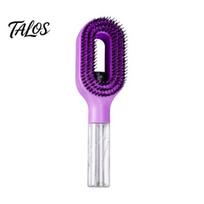 Talos 2-In-1 Spray Hair Brush, Frizz Static Control Detangling Men Women Misting Brush for Dry, Flyaway & Tangled violetinė