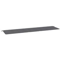 Garden Bench Cushion Anthracite Grey 200 x 50 x 4 cm Oxford Fabric