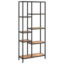 Bookshelf 31.5 x11.8 x70.9  (80x30x180 cm) Steel and Engineered Wood