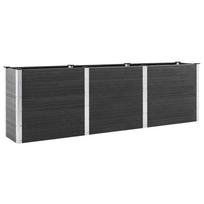 vidaXL Raised Garden Bed Gray 300 x 50 x 91 cm WPC