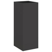 vidaXL Plant Pot Black 32x29x75 cm Steel