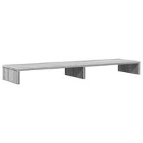 Dual Monitor Stand Gray Sonoma 100 x 27 x 10 cm Particleboard