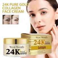 24K Gold Collagen Cream for Face,Reduces Age Spots,Fine Lines Wrinkles Lifting Firming Improve Skin Elasticity Anti-aging Cream 1pc