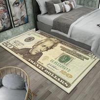 Spalvingas Kūrybiškas Dolerio Pinigų Spaudinio Kilimas Kilimėlis Kilimas Didelis Plotas Miegamasis Įėjimas Neslystantis Atsparus Dėmėms Namų Dekoravimas INS 40cmX60cm