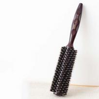 Hair Accessories Porcine Bristle Curly Hair Comb Hair Styling Tool Rolling Curly Comb  Handle L-Twill