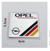 Aliumininės automobilio emblemos lipdukus galima laisvai klijuoti ant automobilio kėbulo. Skirta Opel Corsa Astra Insignia Vectra Zafira Meriva Mokka Vivaro