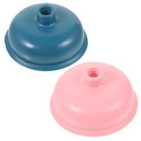2 Pcs Toilet Suction Cup Small Plunger Accessory Cups Bathroom Supply Daily Use Replacement Part Rubber for pink