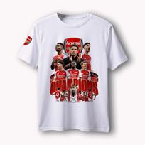 Arsenal Futbolo Sirgalių Marškinėliai - Čempionų Edition 2026 T-shirt Vasaros Nauji Karšti Vyrams Moterims Street Wear Y2K Per dydžio Unisex T-shirt L