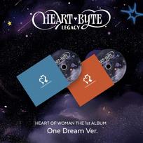 Heart Of Woman 1st Album Heart Byte  Legacy One Dream Ver. Blue Ver.