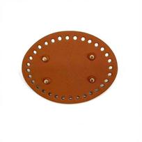 PU Leather Bag Bottom 1PC Anti-deform Colorful Hand-woven Rivets Baseplate for DIY Tote Bag Sewing Projects A2