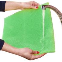 100-1pcs Mesh Sponge Refrigerator Mat, Mold Proof Drain Filter Sponge Pad for Fridge Drawer Fruit Vegetable Drying 1pc žalia