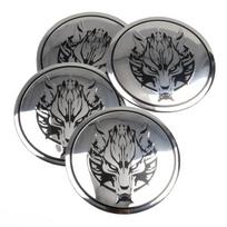 GYAJ7 4Pcs 56mm Wolf Dragon Emblem  Car Wheel Center Hub CapsStickers for Mercedes Benz BMW Lexus Mazda Tesla Ford Chevrolet KIA