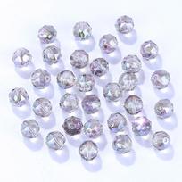 8mm/10mm Transparent Austria Crystal Glass Beads Roundle Spacer Loose Bead for DIY Bracelet Necklace Jewelry Making Accessories 8mm-50pcs