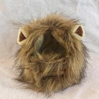 New Cute Funny Lion Mane Wig Hat for Pets Cat Dog Cosplay Costume with Ears Fancy Party Supplies (Brown,M) ruda