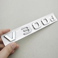 3D V250d V300d Galinės bagažinės emblema raidės logotipas lipdukas V klasei W447 Vito Blizgus juodas chromo automobilio stilius white