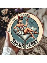 Vintage Sailor Jerry Spiced Rum Retro Metal Tin Sign Bar Wall Decor
