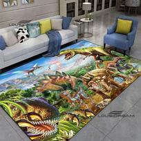Dinozaurai Kilimai ir kilimėliai animaciniai gyvūnai 3D spausdinimas Svetainė Miegamasis Didelis plotas minkštas kilimas Namai Vaikų kambario grindų kilimėlis 40cm x 60cm