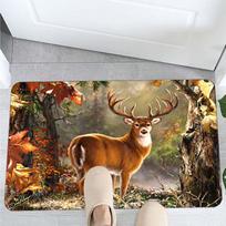 Elnio Kilimas Animacinis Elnio Briedžio Rašto Kilimai Virtuvės Kilimėlis Miegamasis Svetainė Durų Kilimėlis Namai Prieškambaris Balkonas Neslystantis Grindų Kilimėlis 40x120cm