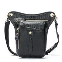 Vyriškas odinis krepšys, skirtas sportui iš karvės odos, mobilusis telefonas „Fanny Pack“ motociklo juosmens krepšys. One Size