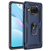 Smūgiams atsparus dėklas Xiaomi 10T Lite Mi10T dėklui Mi 10T Lite M2007J17G Žiedas Laikiklis Telefono dėklas Redmi Note 9 Pro 5G Note9 9Pro Mi 10T Lite 5G mėlyna