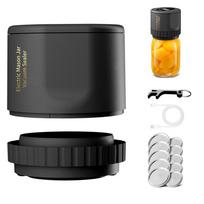 Portable Electric Mason Jar Vacuum Sealer Kit For Wide Mouth & Regular Mouth Jar gray