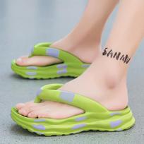 Orthopedic Sandals Beach Flip Flop Mens Shoes for Male Slippers Plus Size 40 45 Summer Outdoor Soft Casual Shoes 40-41 žalia