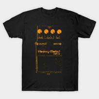 Men Black Print T-shirt Guitar Pedal - Boss Hm 2 No-Cut Transfer Paper Print Cotton Tshirt XL juoda