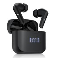 Nakamichi TW018ENC PLUS Belaidės Bluetooth ausinės su ENC triukšmo slopinimu, iki 35 valandų muzikos atkūrimo, žemas LED baterijos lygis, japoniški balso pranešimai, Ausinės, 5.3,