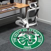 Celtic Football Club, 1888 Kėdės kilimėlis Apvalus kilimas Biuro kilimas, Skalbiamas mašinoje, Neslystantis, Tinka svetainėms, Miegamiesiems 80cm