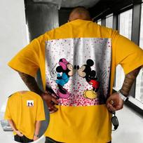 Summer 2026 Disney Cute Mickey Mouse Print Tshirt 100 Pure Cotton Shortsleeved Casual Loose and Breathable Unisex S