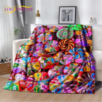 3D Etiopija Spalvingos Gėlės Austos Meninės Krepšiai Mandala Minkštas Pliušinis Antklodė, Flanelinis Mesti Antklodė Svetainei Miegamajam Lovai Sofa 75x90cm
