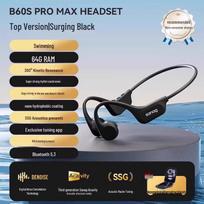 Sanag B60spro Max Bone Conduction Sport Headphones juoda spalva