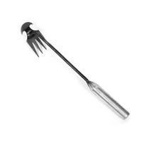 Uprooting Weeding Tool Garden Rake with Long Handle High Strength Polished Surface Weed 30cm sidabras