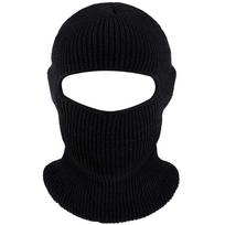 Unisex Caps Balaclava Bonnet Knit Beanies Knit Beanies Full Face Cover Ski Mask Hat Single Hole juoda