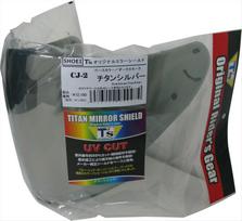 Mirror Shield for SHOEI PINLOCK Titanium Silver Dark Smoke [T's] CJ-2