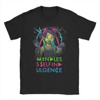 Harajuku T Shirt Summer Mindless Self Indulgence Hippie T Shirts  Cotton Tee Shirt for Men Awesome Loose Short Sleeve Clothes S
