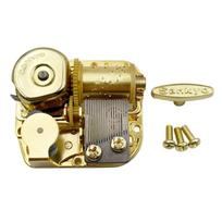 18 Note  Wind up Music Box Mechanism Automatic Golden Perfect for DIY Gifts DIY Music Box (as the picture,Small)