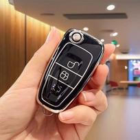 3 Buttons Tpu Car Remote Key Fob Cover Case For Ford Mondeo Ranger C-Max S-Max Focus Mk3 Galaxy Transit Tourneo Custom
