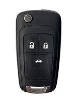 Yocasty Replacement 2 3 4 5 Button Remote Flip Car Key Shell Case Cover For Opel Chevrolet Cruze Lova Camaro Impala Spark (as the picture,3 Button)
