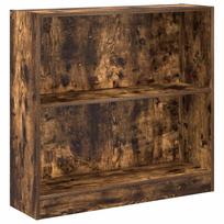 Bookshelf Smoked Oak 31.5 x 9.4 x 29.9 in (80 x 24 x 76 cm) Engineered Wood