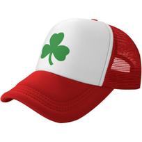 Shamrock Three Leaf Clover Trucker Hat Mesh Baseball Snapback Cap Unisex Outdoor Casual XS（old）