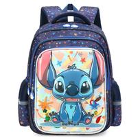 Disney Stitch ir Disney princesės Vaikų kuprinė Berniukams ir mergaitėms Animacinis mokyklos krepšys 36x28x20cm