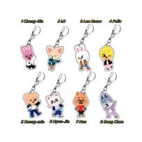 8pc Stray Kids SKZOO Full Body Character Keychain Bang Chan Lee Know Changbin Hyunjin Han Felix Seungmin I.N Cute Key Ring Bag Pendant STAY Gift 8pcs
