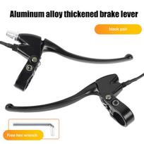 Ultralight Bicycle Bmx Brake Handle Electric Bike Cycling Brake Levers V/Disc Brake Handle With Wire Power-Off Switch Accessor 1 pair