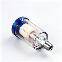 1/4'' Water Oil Separator Inline air Hose Filter Moisture Trap for Compressor Spray Paint Gun Pneumatic Parts Single Water Separator-Paper Box (No Fitting)