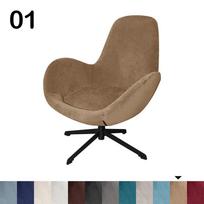 Velvet Rotating Armrest Curved Elastic Casual  Eggshell Chair Cover  Backrest Makeup Chair Cover for Household Modern Style