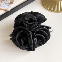 Hair Grab Clip Red Rose Hair Clip Korean Style Large Size Hair Claw Fashion Flower Hair Claw  Girls Beige