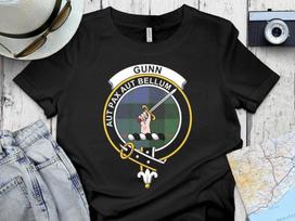 Gunn Clan Crest Tartan T-Shirt & Sweatshirt – Scottish Heritage L